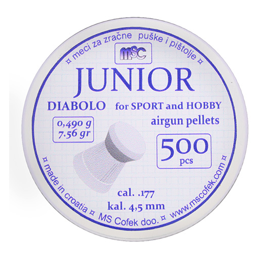 MSC Diabolo Kal. 4,5 mm Junior Flachkopf 0,49 g 500er Dose Bild 3