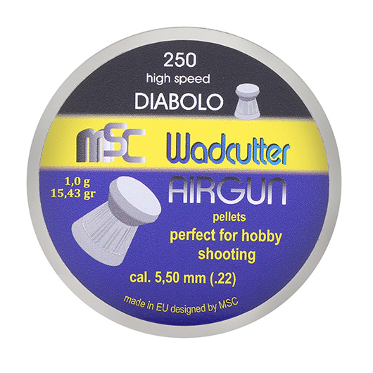 MSC Diabolo Kal. 5,5 mm Wadcutter Flachkopf 1,00 g 250er Dose Bild 3