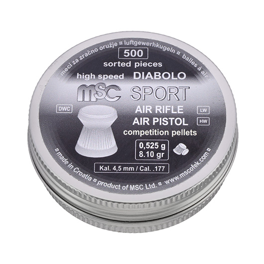 MSC Diabolos Sport Mix 6er Pack 500 Stck 4,5 mm Flach- und Rundkopf Bild 5