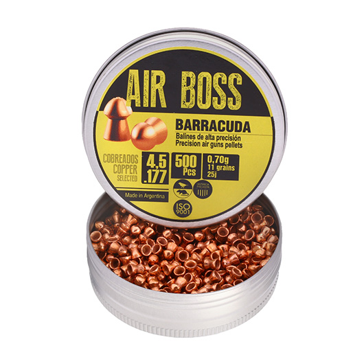 Air Boss Diabolo Copper Barracuda Kal. 4,5 mm Rundkopf 500er Dose verkupfert