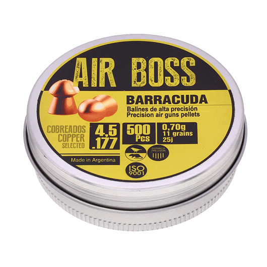 Air Boss Diabolo Copper Barracuda Kal. 4,5 mm Rundkopf 500er Dose verkupfert Bild 1