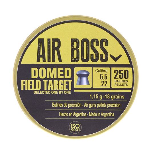 Air Boss Diabolo Domed Field Target Kal. 5,5 mm Rundkopf 250er Dose Bild 3