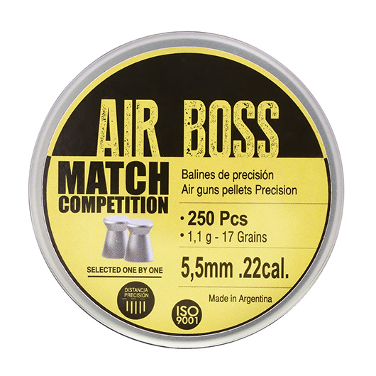 Air Boss Diabolo Match Competition Kal. 5,5 mm Flachkopf 250er Dose Bild 3