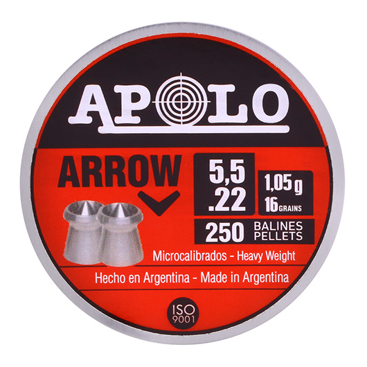 Apolo Diabolo Arrow Kal. 5,5 mm Hohlspitz 250er Dose Bild 3