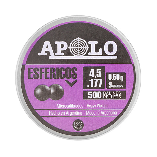 Apolo Blei-BBs Esfricos Kal. 4,5 mm 500er Dose Bild 3