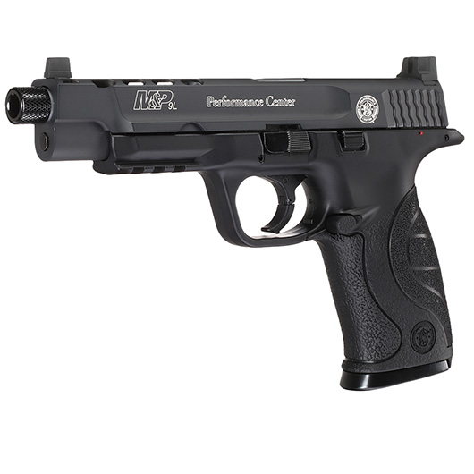 Versandrcklufer Smith & Wesson M&P9L P. C. P. CO2-Luftpistole 4,5 mm BB Metallschlitten Blowback schwarz Bild 1