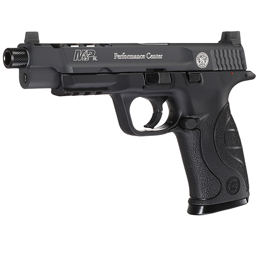 Smith & Wesson M&P9L Performance Center Ported CO2 Luftpistole 4,5 mm BB Metallschlitten Blowback schwarz Bild 1