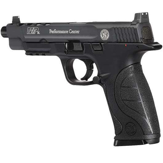 Versandrcklufer Smith & Wesson M&P9L P. C. P. CO2-Luftpistole 4,5 mm BB Metallschlitten Blowback schwarz Bild 2