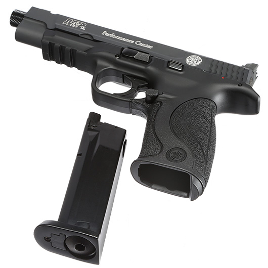 Smith & Wesson M&P9L Performance Center Ported CO2 Luftpistole 4,5 mm BB Metallschlitten Blowback schwarz Bild 4