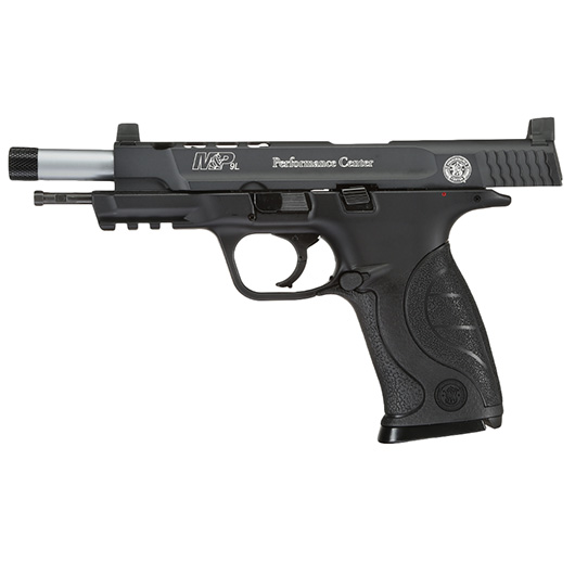 Versandrcklufer Smith & Wesson M&P9L P. C. P. CO2-Luftpistole 4,5 mm BB Metallschlitten Blowback schwarz Bild 6