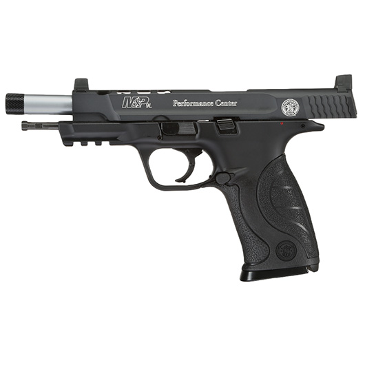 Smith & Wesson M&P9L Performance Center Ported CO2 Luftpistole 4,5 mm BB Metallschlitten Blowback schwarz Bild 6