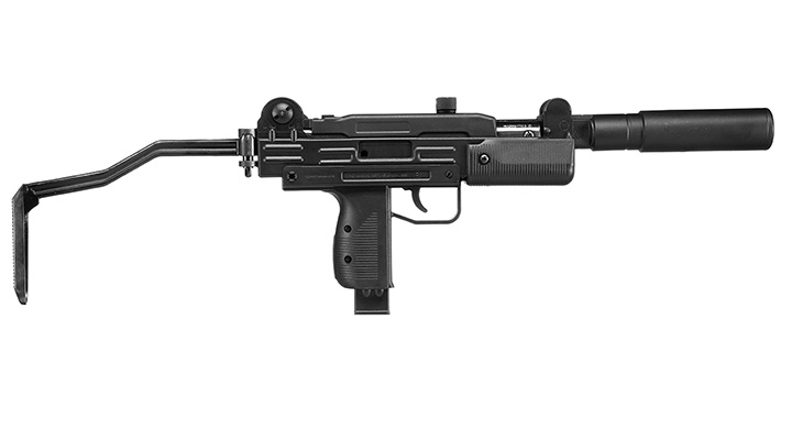 IWI Mini Uzi Knicklauf Luftpistole Kal. 4,5 mm Diabolo Klappschaft schwarz Bild 3