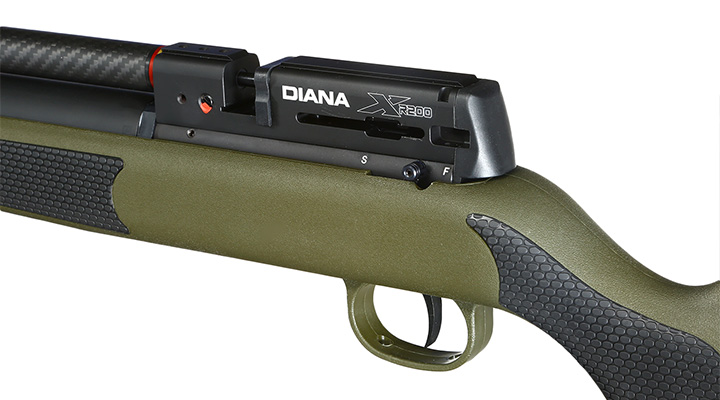 Diana XR200 PCP Pressluftgewehr Kal. 5,5 mm Diabolo OD Green mehrschssig inkl. Waffenkoffer Bild 9