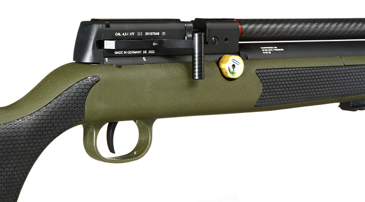 Diana XR200 PCP Pressluftgewehr Kal. 4,5 mm Diabolo mit 14-Schuss Magazin u. Twin-Shot-Tray oliv inkl. Waffenkoffer Bild 6