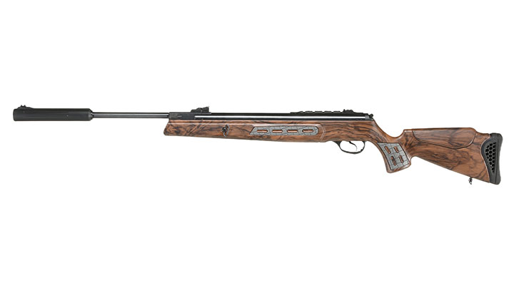 Hatsan 125 Sniper Knicklauf Luftgewehr Kal. 4,5 mm Diabolo Walnuss Camo inkl. Zweibein und Tragegurt