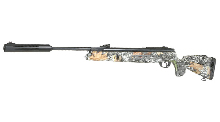 Hatsan 125 Sniper Knicklauf Luftgewehr Kal. 4,5 mm Diabolo Mossy Oak Camo inkl. Zweibein und Tragegurt Bild 1