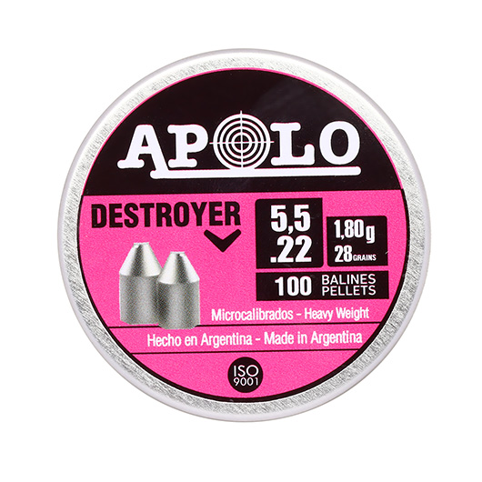 Apolo Diabolo Destroyer Kal. 5,5 mm Spitzkopf 100er Dose Bild 3