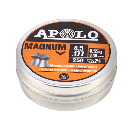 Apolo Magnum Spitzkopfdiabolos  Kal. 4,5 mm 250er Dose Bild 1