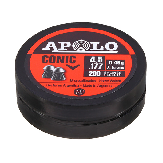 Apolo Diabolo Conic Kal. 4,5 mm Spitzkopf 200er Dose Bild 1