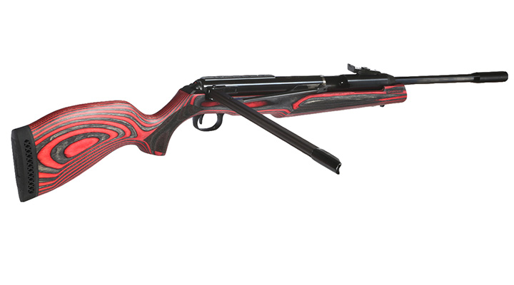 Diana 54 Airking Pro Luftgewehr Kal. 4,5mm Diabolo Seitenspanner Holzschaft Laminated rot/schwarz Bild 11