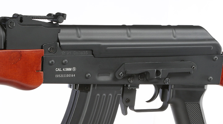 Kalashnikov AK74 4,5mm BB CO2 Luftgewehr Vollmetall mit Echtholzschaft Bild 6