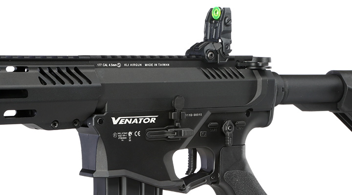 KLI Venator MK1 4,5mm BB Vollmetall S-AEG elektrisches Luftgewehr schwarz Bild 4