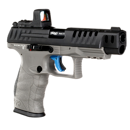 Walther PPQ M2 Q5 Match Combo CO2-Luftpistole Kal. 4,5mm Diabolo Blowback Metallschlitten schwarz/grau inkl. RedDot Bild 7