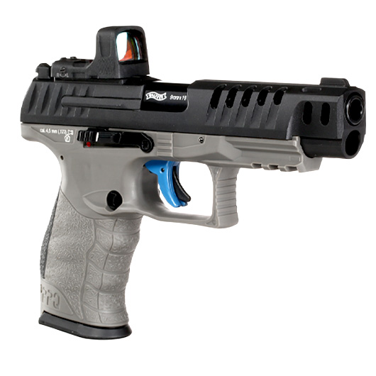 Walther PPQ M2 Q5 Match Combo CO2 Luftpistole Kal. 4,5mm Diabolo Blowback Metallschlitten schwarz/grau inkl. RedDot Bild 7