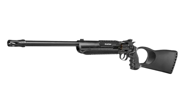 Bruni Guns Herd Wolf 711 CO2 Revolver-Luftgewehr 4,5mm Stahl-BB mit Metallgehuse schwarz Bild 1