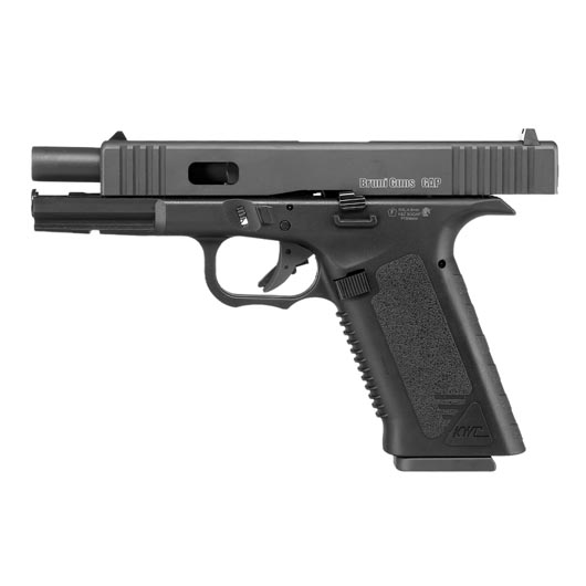 Bruni Guns GAP CO2 Luftpistole Kal. 4,5mm BB Blowback mit Metallschlitten schwarz Bild 6