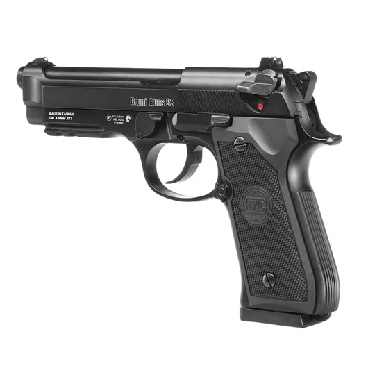 Bruni Guns 92 CO2 Luftpistole Kal. 4,5mm BB Vollmetall Blowback schwarz Bild 2