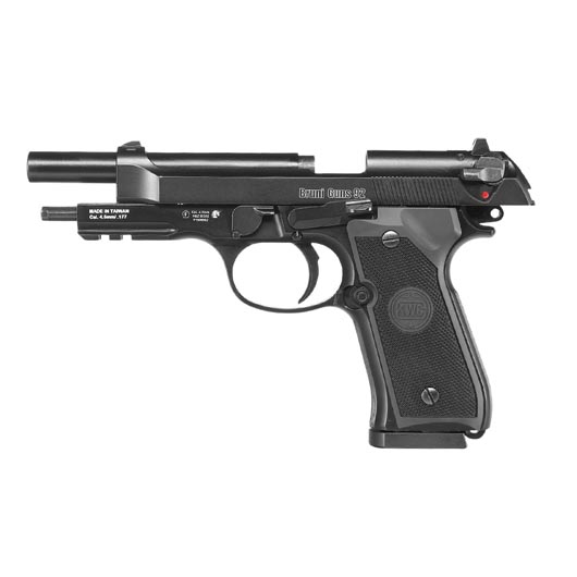 Bruni Guns 92 CO2 Luftpistole Kal. 4,5mm BB Vollmetall Blowback schwarz Bild 6