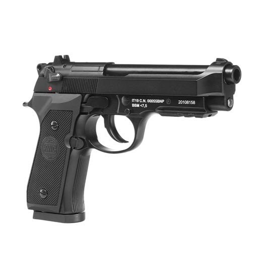 Bruni Guns 92 CO2 Luftpistole Kal. 4,5mm BB Vollmetall Blowback schwarz Bild 7