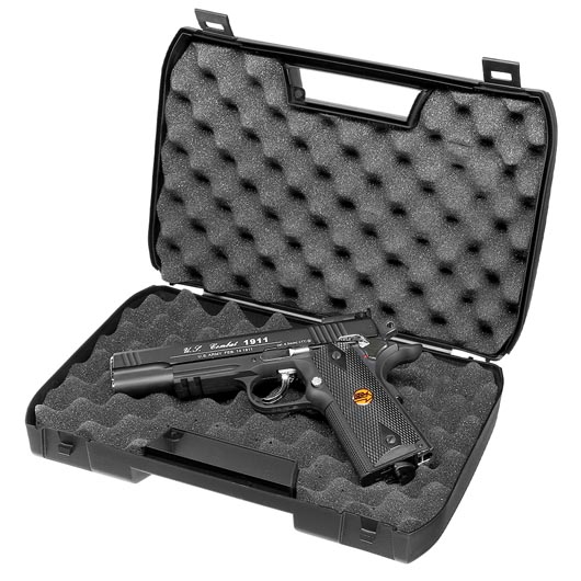 Bruni Guns US Combat M1911 CO2 Luftpistole Kal. 4,5mm BB Non Blowback mit Metallschlitten schwarz Bild 9