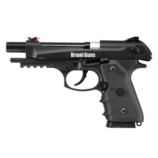 Bruni Guns 331 Sport CO2 Luftpistole Kal. 4,5mm BB Blowback mit Metallschlitten schwarz Bild 6
