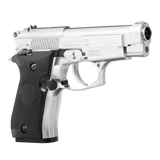 Bruni Guns M84 CO2 Luftpistole Kal. 4,5mm BB Non Blowback Vollmetall silber Bild 6