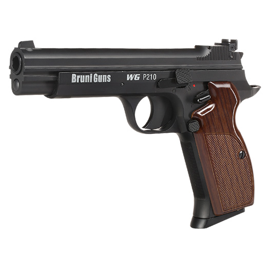 Bruni Guns P210 CO2-Luftpistole Kal. 4,5mm Stahl-BB Blowback Vollmetall schwarz Bild 1