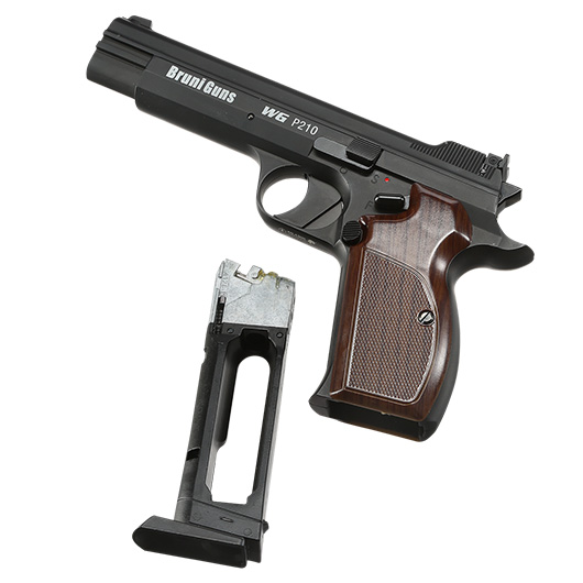 Bruni Guns P210 CO2 Luftpistole Kal. 4,5mm BB Blowback Vollmetall schwarz Bild 4