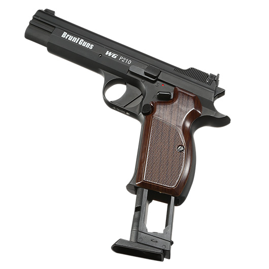 Bruni Guns P210 CO2 Luftpistole Kal. 4,5mm BB Blowback Vollmetall schwarz Bild 5