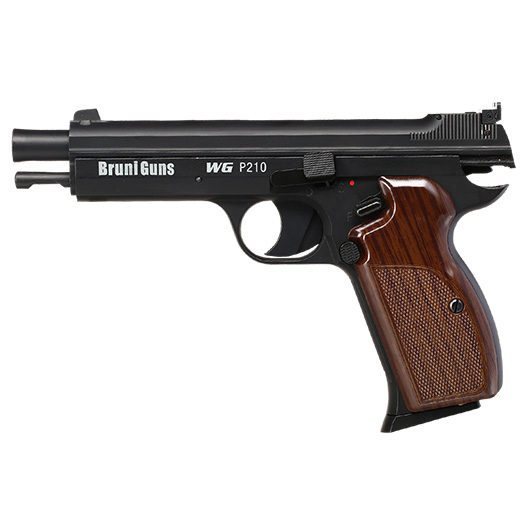Bruni Guns P210 CO2 Luftpistole Kal. 4,5mm BB Blowback Vollmetall schwarz Bild 6