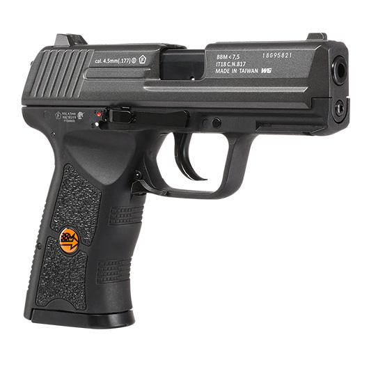 Bruni Guns W118 CO2 Luftpistole Kal. 4,5mm BB Blowback mit Metallschlitten titangrau Bild 7