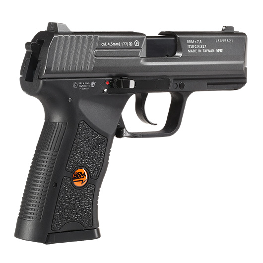 Bruni Guns W118 CO2 Luftpistole Kal. 4,5mm BB Blowback mit Metallschlitten titangrau Bild 8