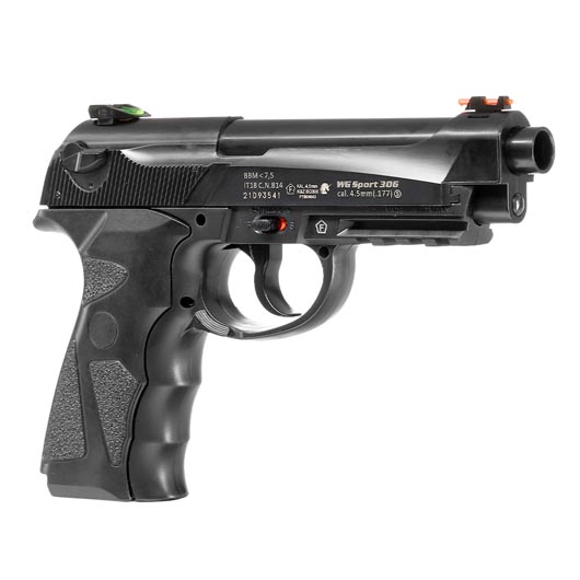 Bruni Guns 306 Sport CO2 Luftpistole Kal. 4,5mm BB Non Blowback schwarz Bild 6