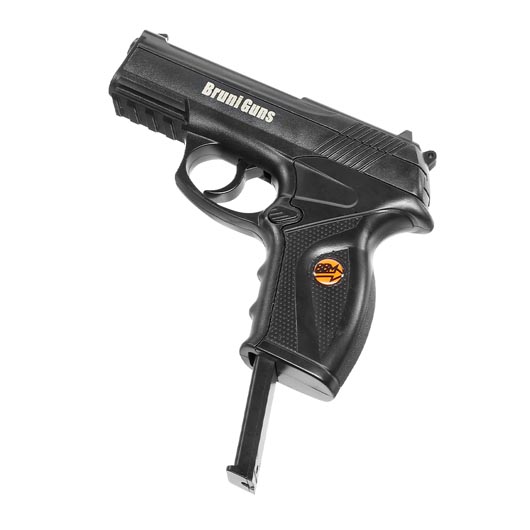 Bruni Guns C11 CO2 Luftpistole Kal. 4,5mm BB Non Blowback schwarz Bild 5