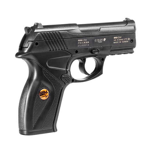 Bruni Guns C11 CO2 Luftpistole Kal. 4,5mm BB Non Blowback schwarz Bild 7