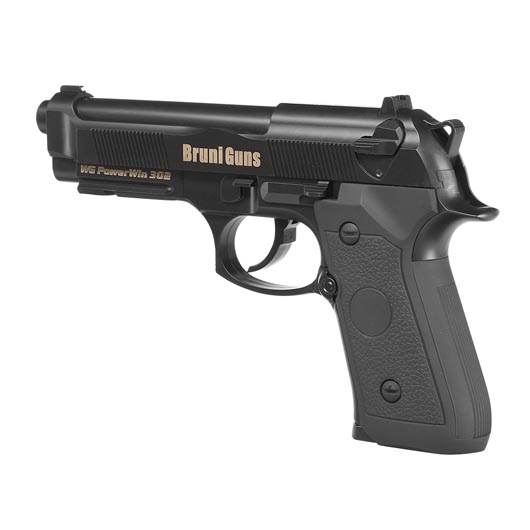 Bruni Guns Powerwin 302 CO2 Luftpistole Kal. 4,5mm BB Non Blowback schwarz Bild 2