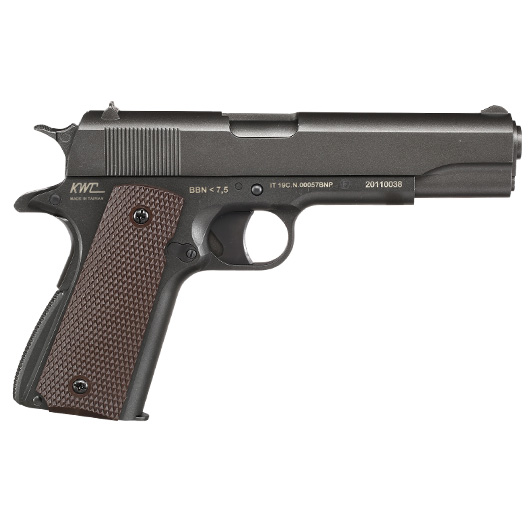 Bruni Guns BG1911 CO2-Luftpistole Kal. 4,5mm Diabolo Non Blowback Metallschlitten grau Bild 3