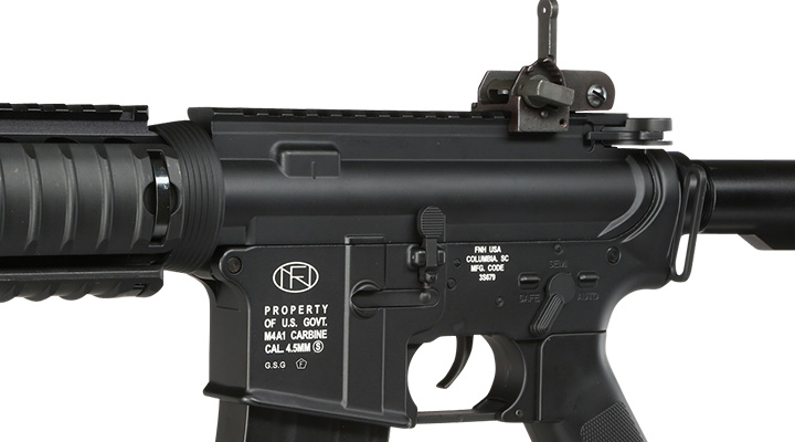 FN Herstal M4A1 CO2-Luftgewehr Kal. 4,5mm Stahl-BB Non BlowBack schwarz Bild 6