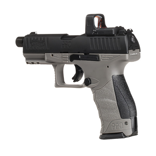 Walther PPQ M2 Q4 TAC Combo CO2 Luftpistole Kal. 4,5mm Diabolo Blowback Metallschlitten schwarz/grau inkl. RedDot Bild 1