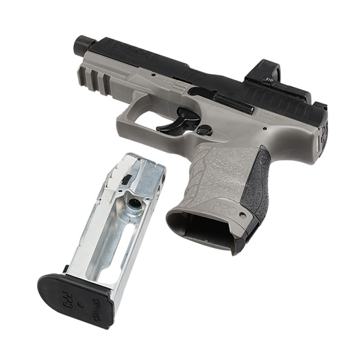 Walther PPQ M2 Q4 TAC Combo CO2-Luftpistole Kal. 4,5mm Diabolo Blowback Metallschlitten schwarz/grau inkl. RedDot Bild 3